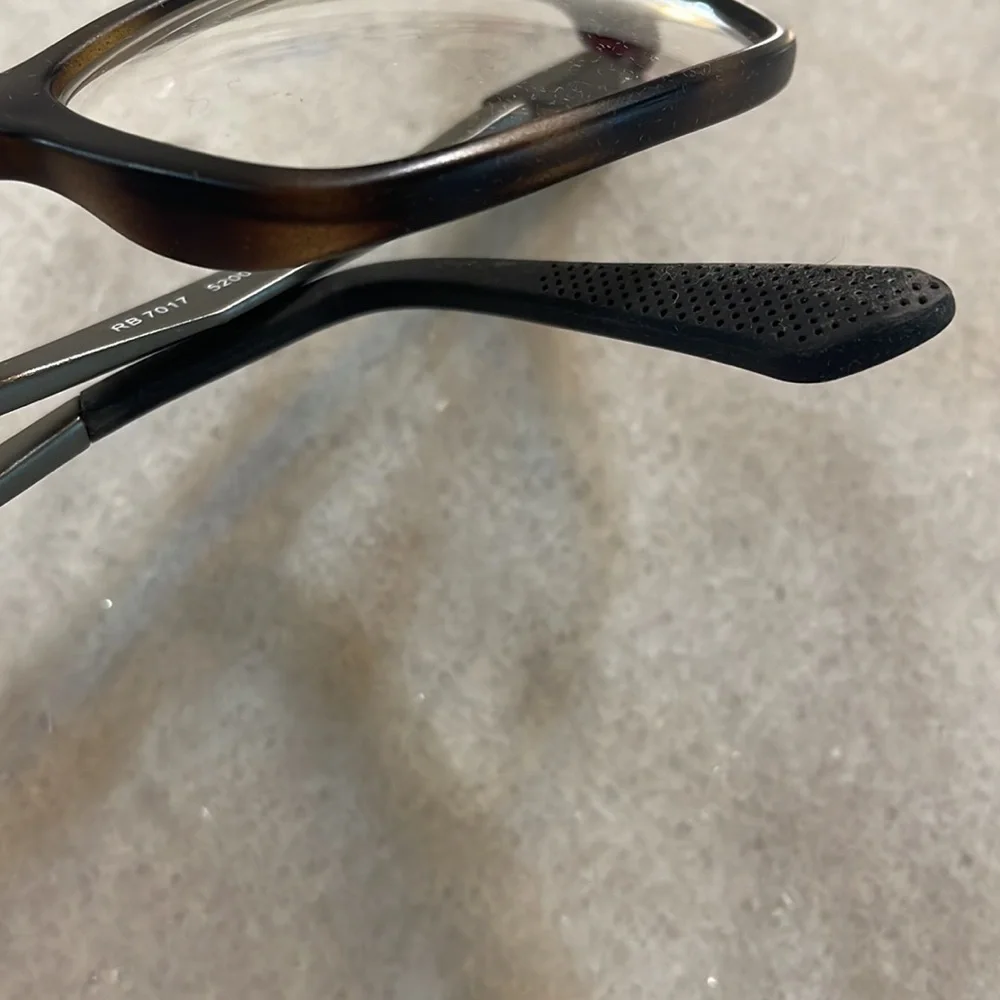 Ray-Ban RB7017 Frames Unisex RX prescription glasses brown tan plastic metal OS